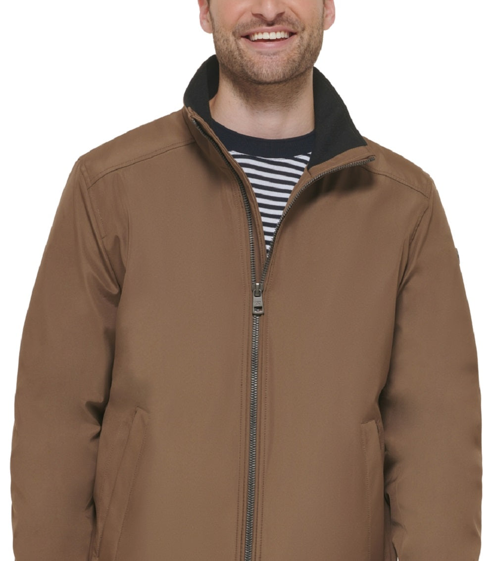 Jaqueta Calvin Klein Masculina Classic Média Gola Alta Marrom Tamanho P