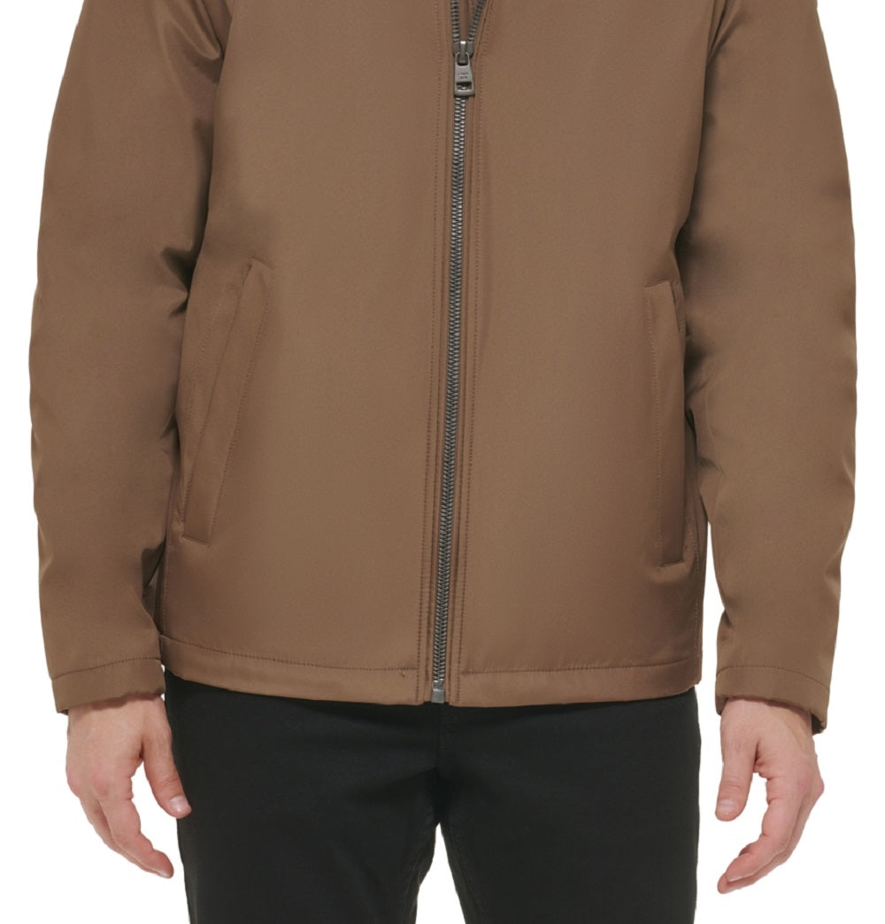 Jaqueta Calvin Klein Masculina Classic Média Gola Alta Marrom Tamanho P