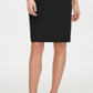 Vestido Calvin Klein Scuba Crepe Cintura Império Feminino Preto Tamanho 10
