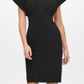Vestido justo com cintura império e crepe Scuba Calvin Klein feminino, preto, tamanho 6