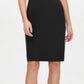 Vestido justo com cintura império e crepe Scuba Calvin Klein feminino, preto, tamanho 6