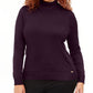 Calvin Klein Suéter Feminino Liso Roxo Tamanho 1X