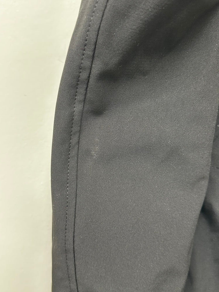 Calvin Klein Feminino Petite Fleece-Forrado Anorak com Capuz Capa de Chuva Preta Tamanho Petite XXS