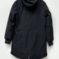Calvin Klein Feminino Petite Fleece-Forrado Anorak com Capuz Capa de Chuva Preta Tamanho Petite XXS