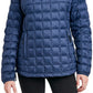 Casaco feminino com capuz HFX, azul, tamanho grande, dobrável