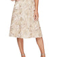 Vestido de coquetel floral com lantejoulas Alex Evenings, tamanho 8, marrom