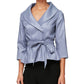 Alex Evenings Top de tafetá feminino roxo tamanho pequeno extragrande