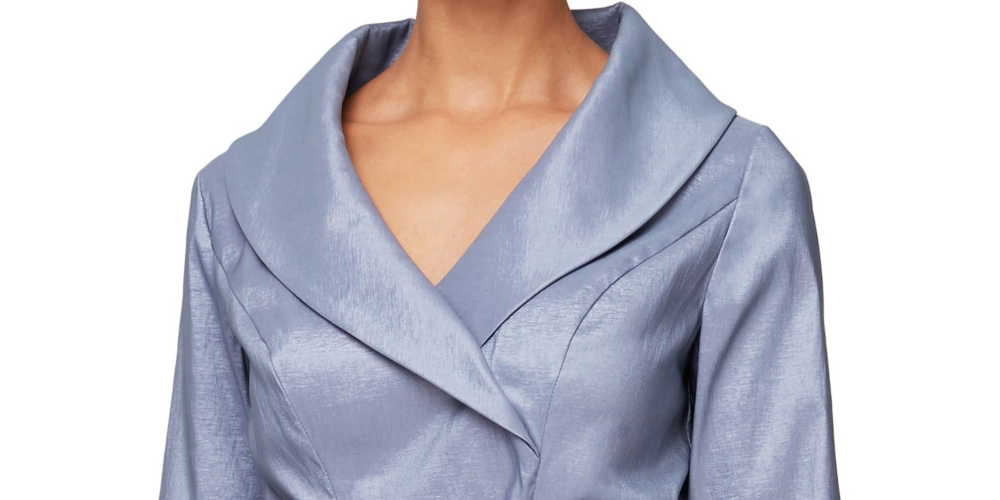 Alex Evenings Top de tafetá feminino roxo tamanho pequeno extragrande