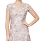 Vestido de coquetel floral com lantejoulas Alex Evenings, rosa, tamanho 16