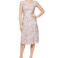 Vestido de coquetel floral com lantejoulas Alex Evenings, rosa, tamanho 16