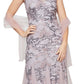 Vestido trompete bordado com lantejoulas Alex Evenings para mulheres, roxo, tamanho 14