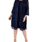 Vestido e jaqueta feminina Alex Evenings azul tamanho 16W