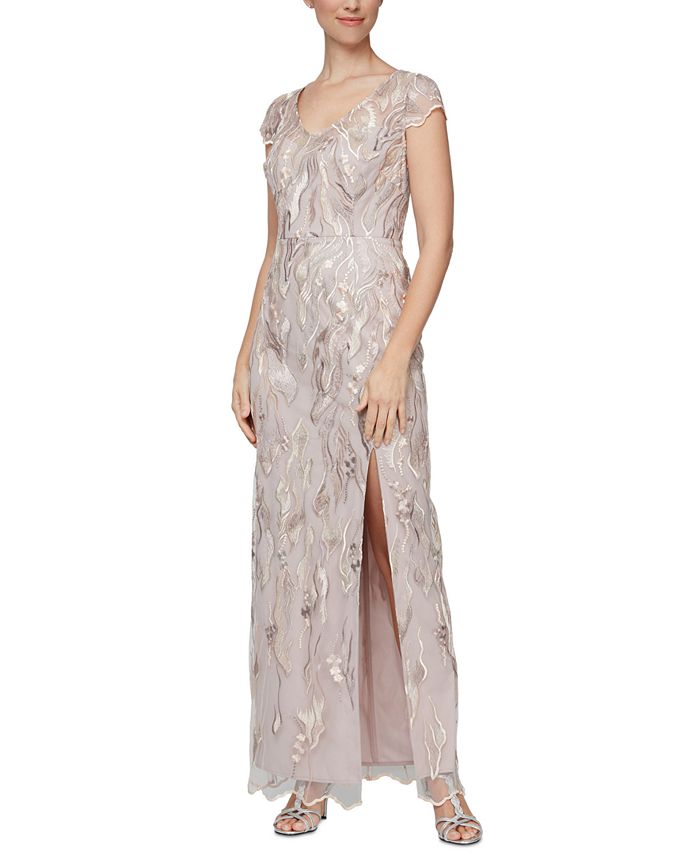 Vestido feminino bordado Alex &amp; Eve, rosa, tamanho 12