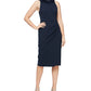 Vestido tubinho com decote floral feminino Alex &amp; Eve, azul, tamanho 6