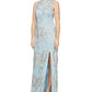 Vestido de noite formal feminino Alex &amp; Eve com lantejoulas, azul, tamanho 12
