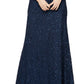 Vestido feminino Alex &amp; Eve com lantejoulas e renda, drapeado nas costas, azul, tamanho 12