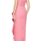 Vestido feminino Alex &amp; Eve com babados e um ombro só, rosa, tamanho 8