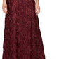 Vestido de festa feminino Alex Evenings com renda roseta e corte A, roxo, tamanho 16, pequeno