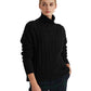 Suéter Ralph Lauren Feminino Manga Longa Gola Alta Preto Tamanho X-G