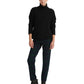Suéter Ralph Lauren Feminino Manga Longa Gola Alta Preto Tamanho X-G
