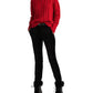 Suéter Ralph Lauren Feminino Manga Longa Gola Alta Vermelho Tamanho XX-G