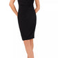 Vestido Ralph Lauren Feminino Manga Flutter Sobrepeliz Preto Tamanho 10
