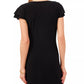 Vestido Ralph Lauren Feminino Manga Flutter Sobrepeliz Preto Tamanho 10