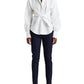 Camisa Ralph Lauren Feminina de Algodão com Amarração Frontal, Branca, Tamanho X-G
