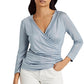 Ralph Lauren Top Metálico Feminino Azul Tamanho XG