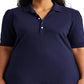 Vestido Ralph Lauren Feminino Azul com Gola e Manga Curta Tamanho 1X