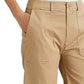 Calça feminina Ralph Lauren de sarja de algodão, perna larga, marrom, tamanho 8