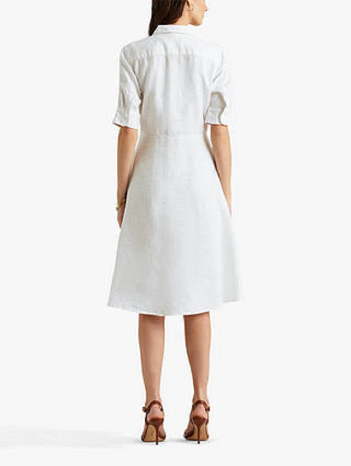 Camisa Ralph Lauren Feminina Amarrada na Frente, Branca, Tamanho 4