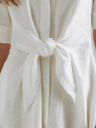 Camisa Ralph Lauren Feminina Amarrada na Frente, Branca, Tamanho 4