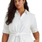Camisa Ralph Lauren Feminina de Linho Branca Tamanho 8