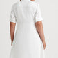 Camisa Ralph Lauren Feminina de Linho Branca Tamanho 22W
