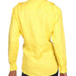 Camisa de linho feminina Ralph Lauren, amarela, tamanho médio