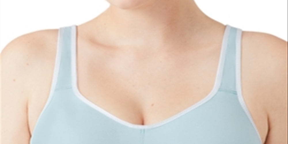 Sutiã esportivo feminino Wacoal de alto impacto com aro, azul, tamanho 38D