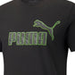 Camiseta Puma Masculina Cotton Logo Preta Tamanho XX-G