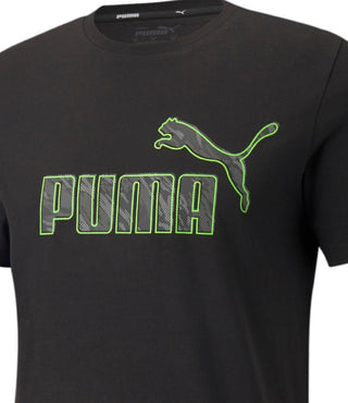 Camiseta Puma Masculina Cotton Logo Preta Tamanho XX-G