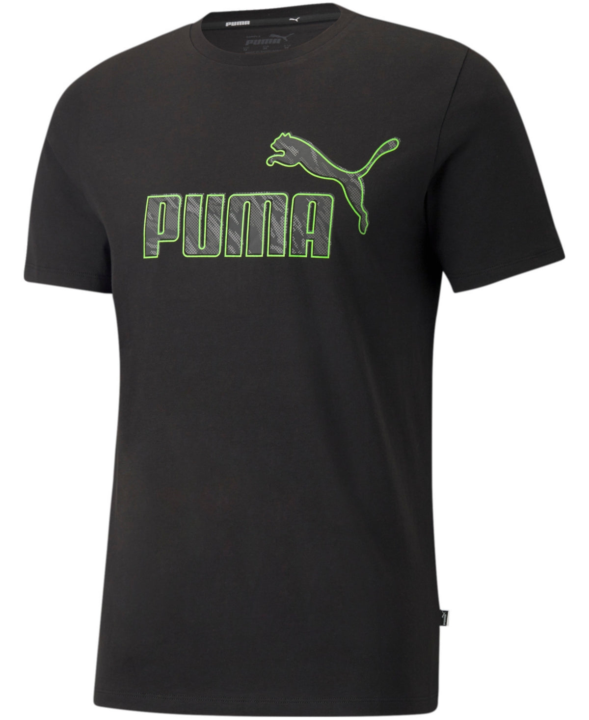 Camiseta Puma Masculina Cotton Logo Preta Tamanho XX-G