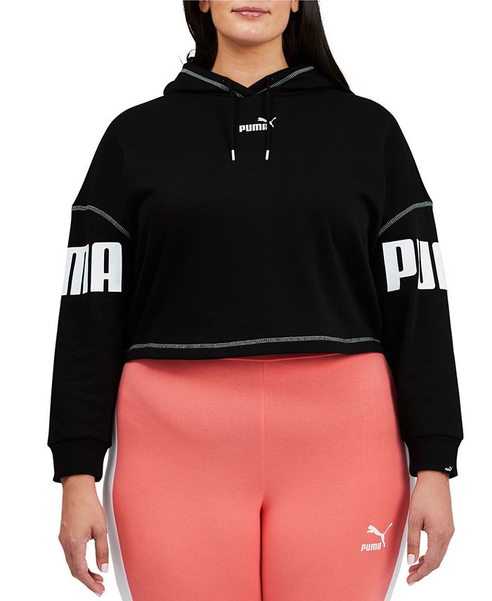 Moletom com capuz Puma Cozy Warm Feminino Preto Tamanho 2X