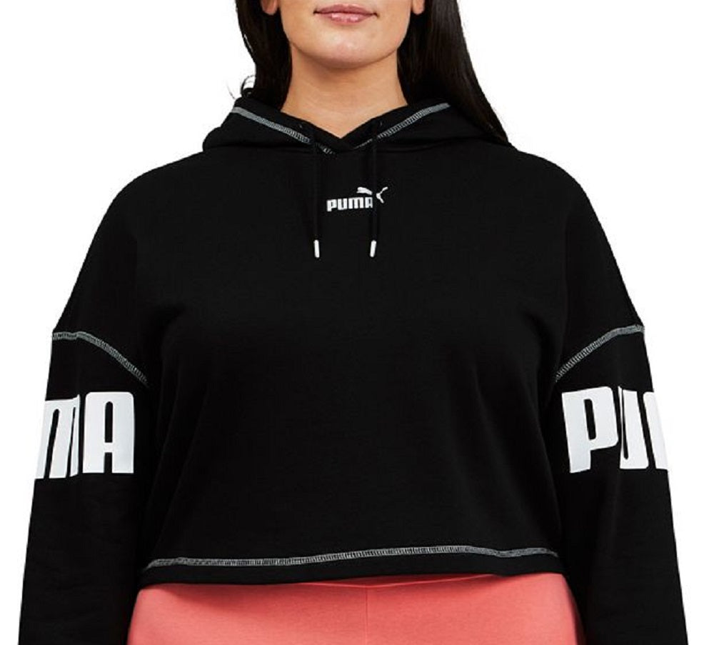 Moletom com capuz Puma Cozy Warm Feminino Preto Tamanho 2X