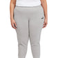 Calça jogger feminina Puma Fleece cinza tamanho 1X