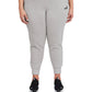 Calça jogger feminina Puma Fleece cinza tamanho 1X