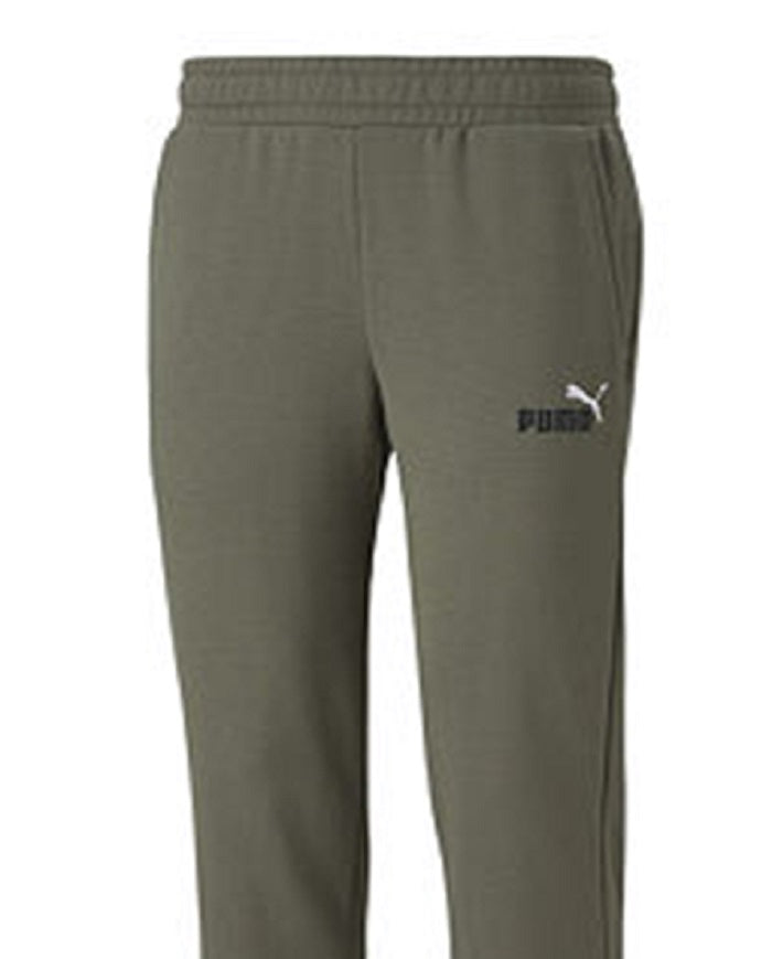 Calça de moletom Puma masculina de cintura média e tornozelo, verde, tamanho médio