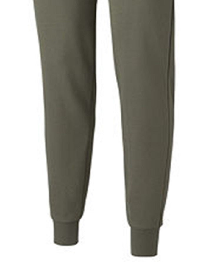 Calça de moletom Puma masculina de cintura média e tornozelo, verde, tamanho médio