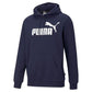 Puma Fleece Logo Hoodie Masculino Azul Tamanho P