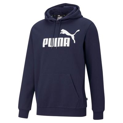 Puma Fleece Logo Hoodie Masculino Azul Tamanho P