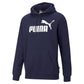 Puma Fleece Logo Hoodie Masculino Azul Tamanho Médio