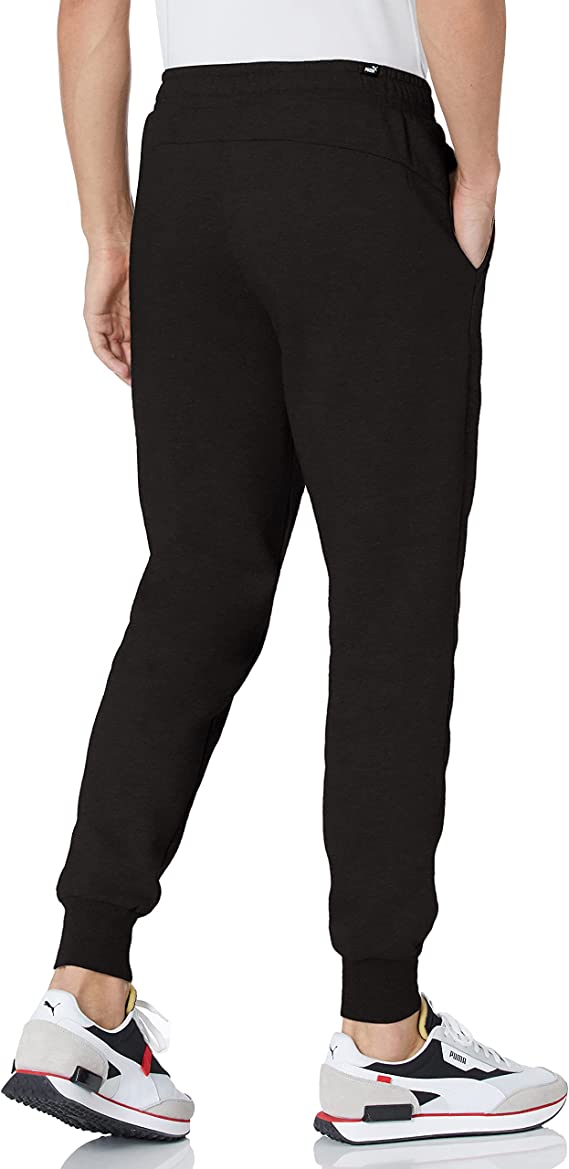 Calça de moletom masculina Puma Logo Fleece preta tamanho X-G